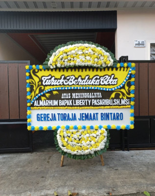 Papan Bunga Duka di Argawana